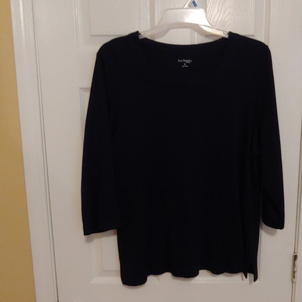 Kim Rogers Beautiful Navy Blue Blouse